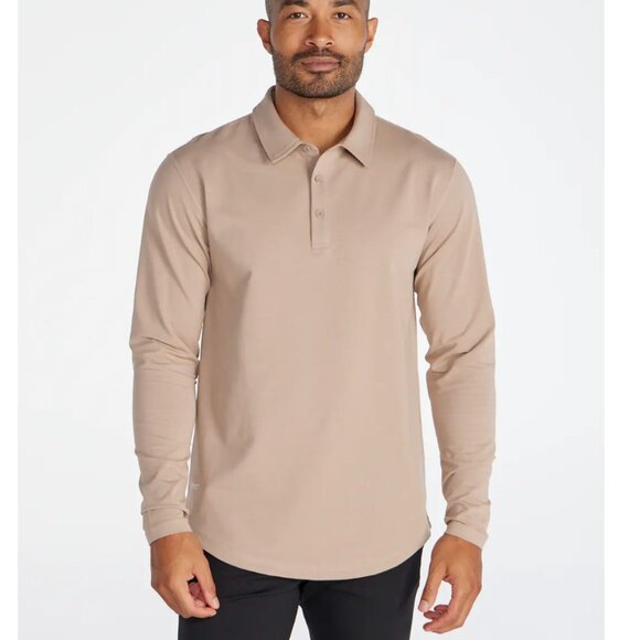 Bylt Drop-Cut Long Sleeve: LUX Polo - Picture 1 of 5